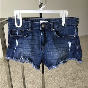 Blue jean shorts